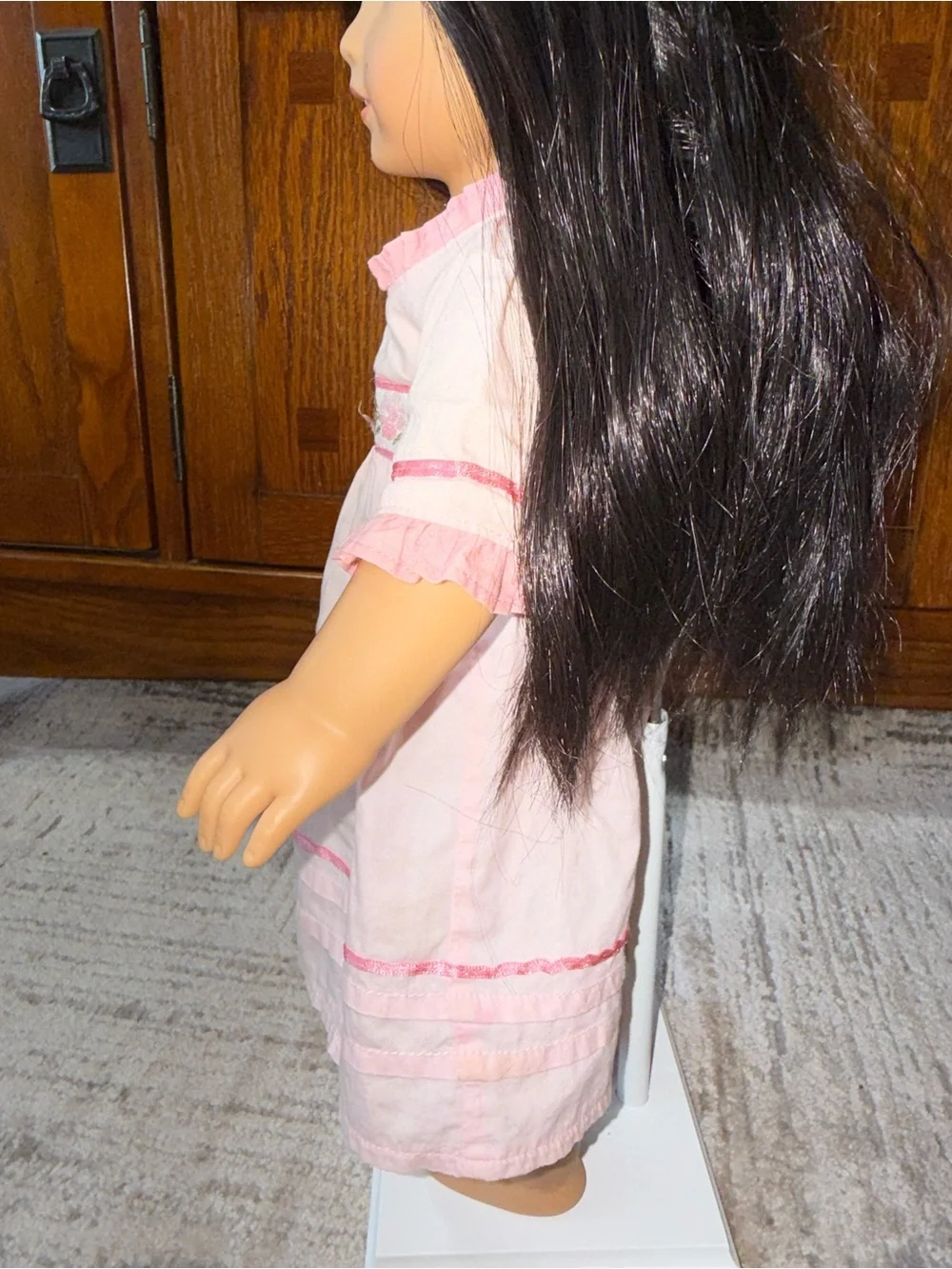 American Girl Caroline Meet pink dress